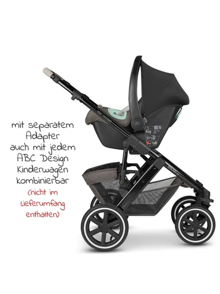 ABC-Design Babyschale Tulip inkl. Zusatzverdeck (Autositz Gruppe in beige,gruen günstig kaufen onesize