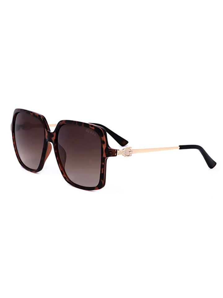 Guess Damen-Sonnenbrille in Braun/ Gold günstig kaufen 56