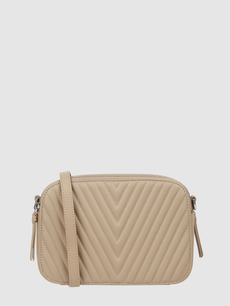 Crossbody Bag aus Leder Modell 'Lola' in stein