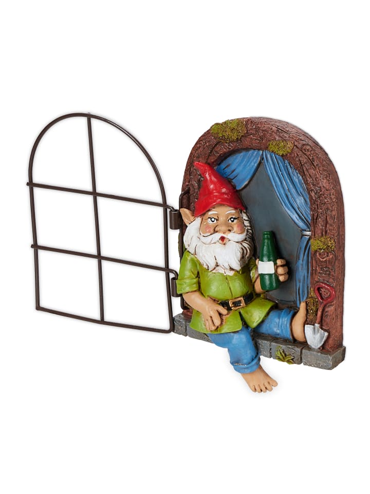 relaxdays Zwerg mit Fenster in Bunt günstig kaufen onesize