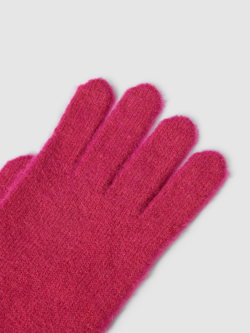 Handschuhe mit Label-Detail in pink