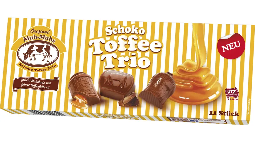 Original Muh-Muhs Schoko Toffee Trio 132 g