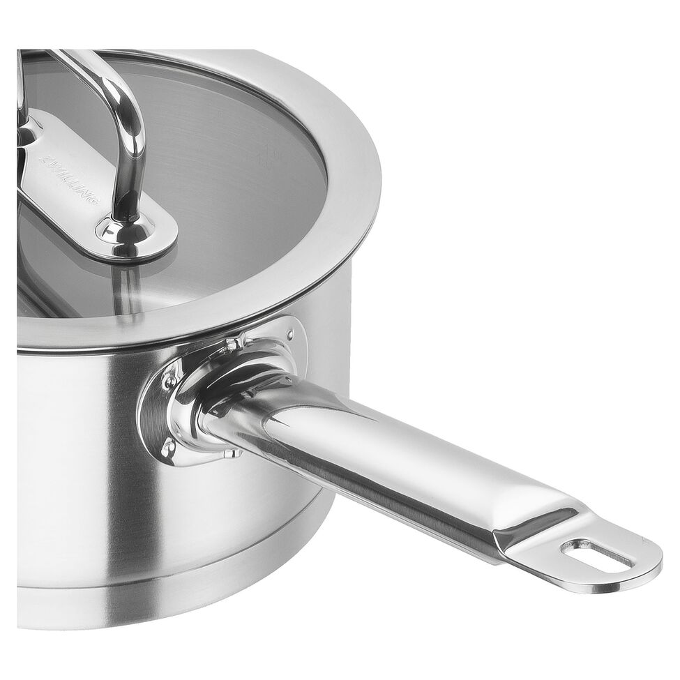 Stieltopf 20 cm, 18/10 Edelstahl, Silber
