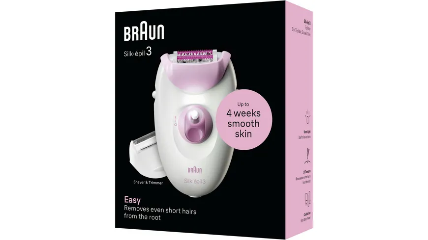 BRAUN Epilierer Silk-épil 3, 3-031 Rosa