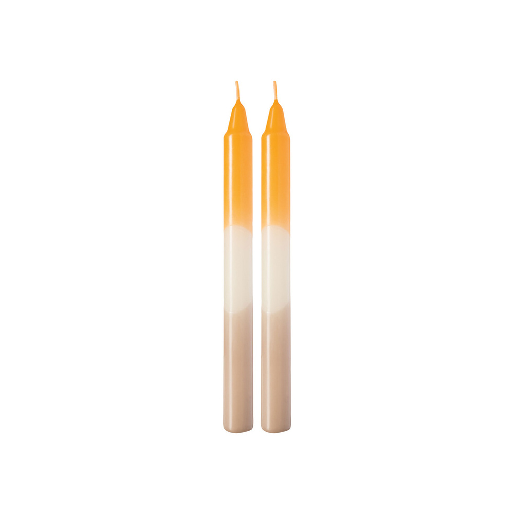 like. by Villeroy & Boch Bougie dip dye apricot, clay, 2 pièces Like Home Bougie
