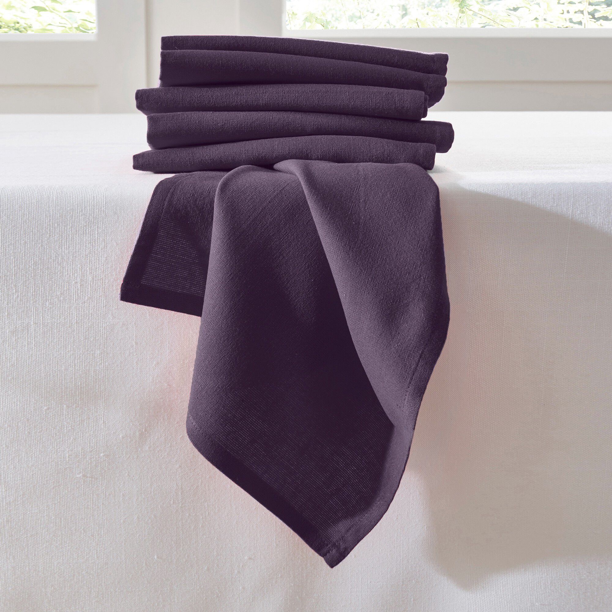 Serviette de table unie