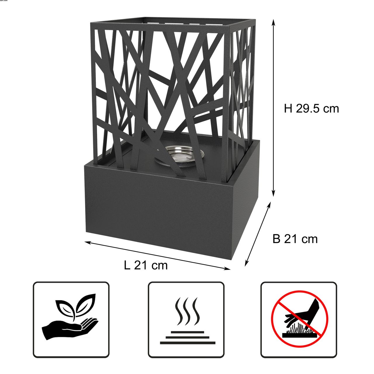 TOP MULTI Tischkamin Dekokamin Metallgeflecht