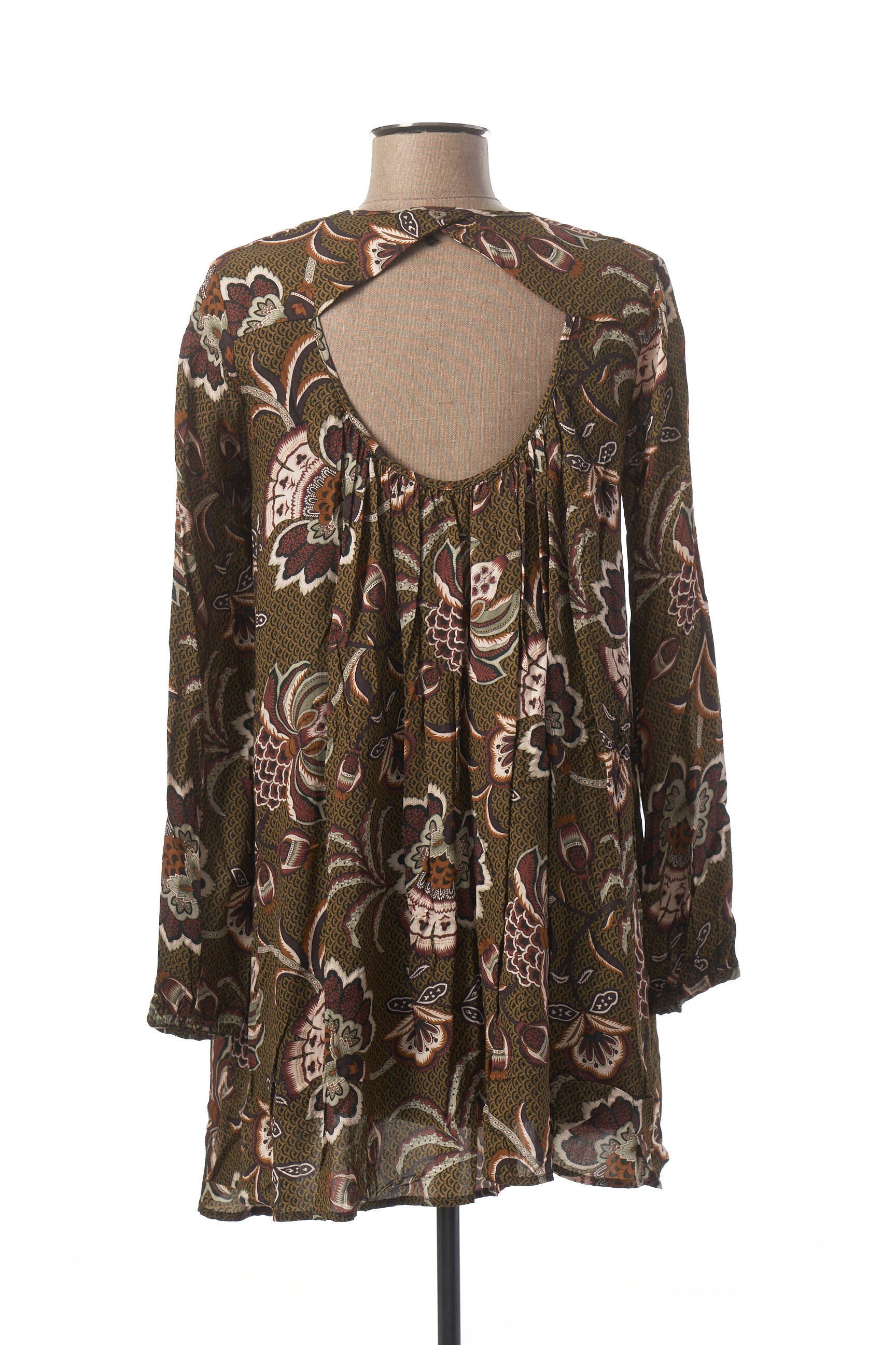 Please Tuniquemanchelongue Femme couleur vert