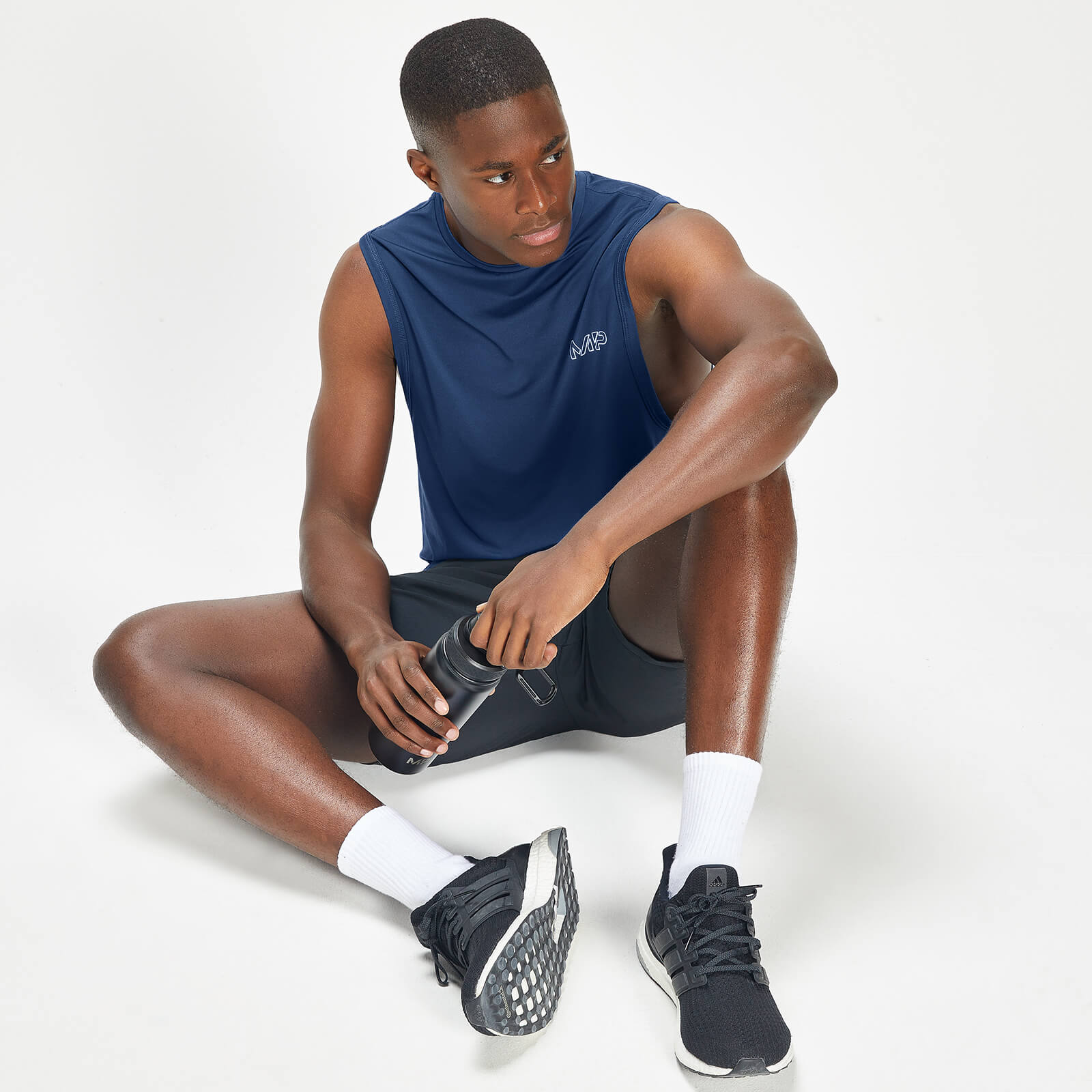 Débardeur d’entraînement MP Infinity Mark Graphic pour hommes – Bleu intense