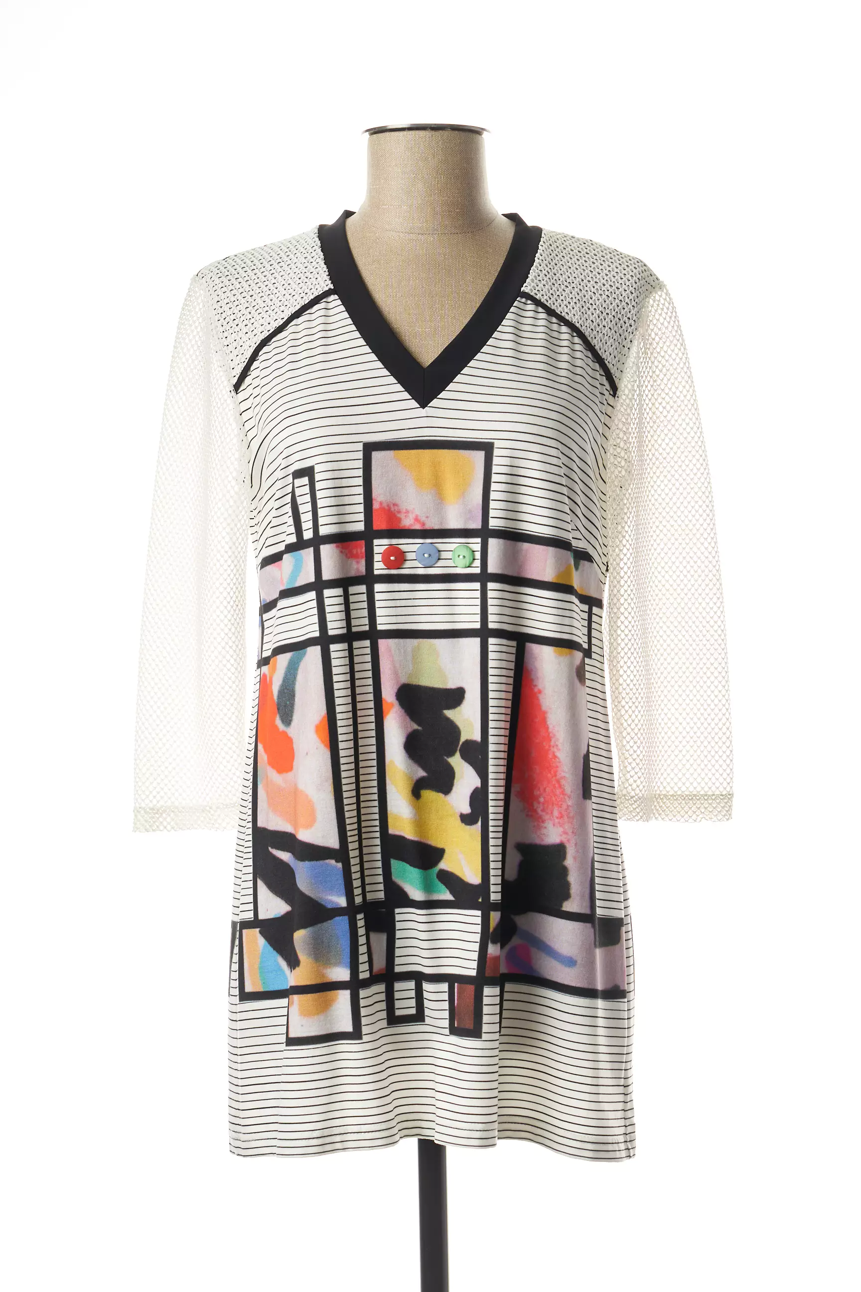 Saint Charles Tuniquemanchelongue Femme couleur blanc