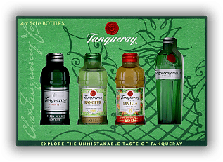 Tanqueray Miniaturen Set 4x0,05 Liter Tanqueray Miniaturen Set 4x0,05 Liter Vier auf einen Streich. 0,2	 Liter - Vol 43,25%