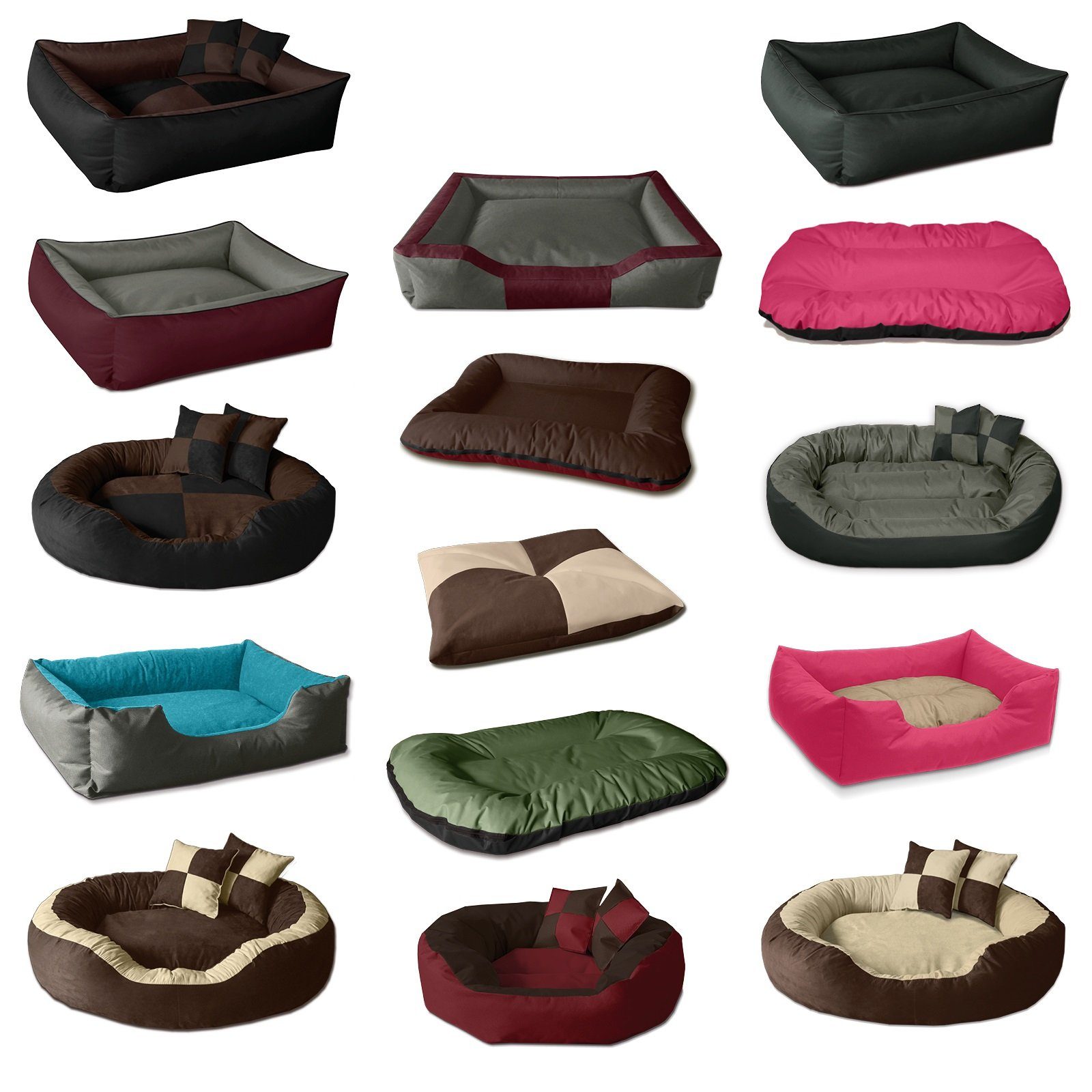 BedDog Hundematte Hundebett LUPI mit Rand, Bezug abnehmbar