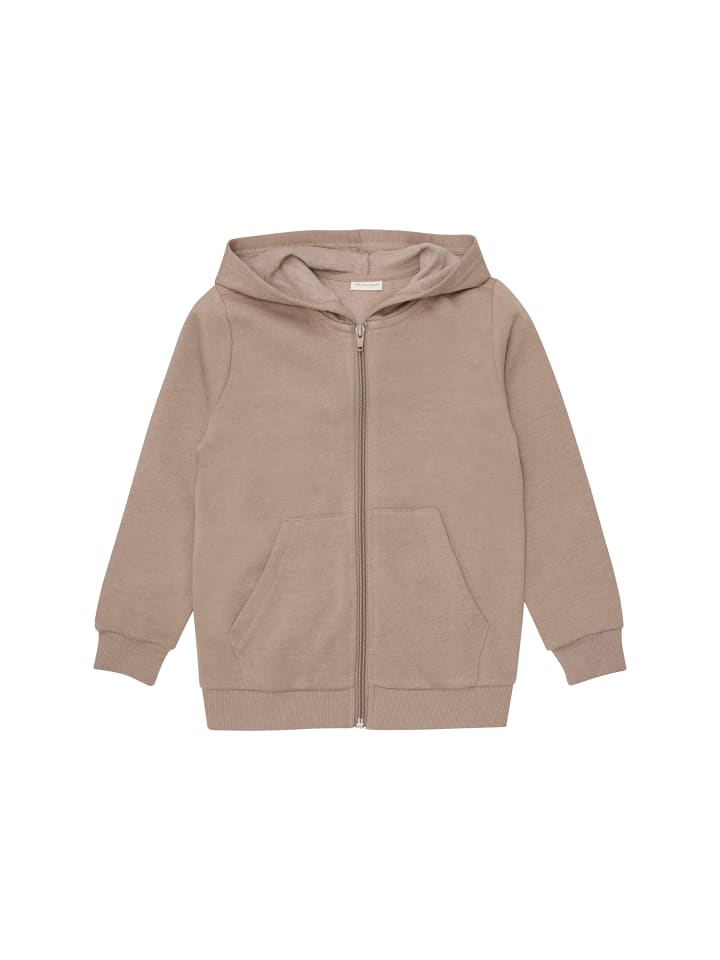Minymo Kapuzensweatjacke in Braun günstig kaufen