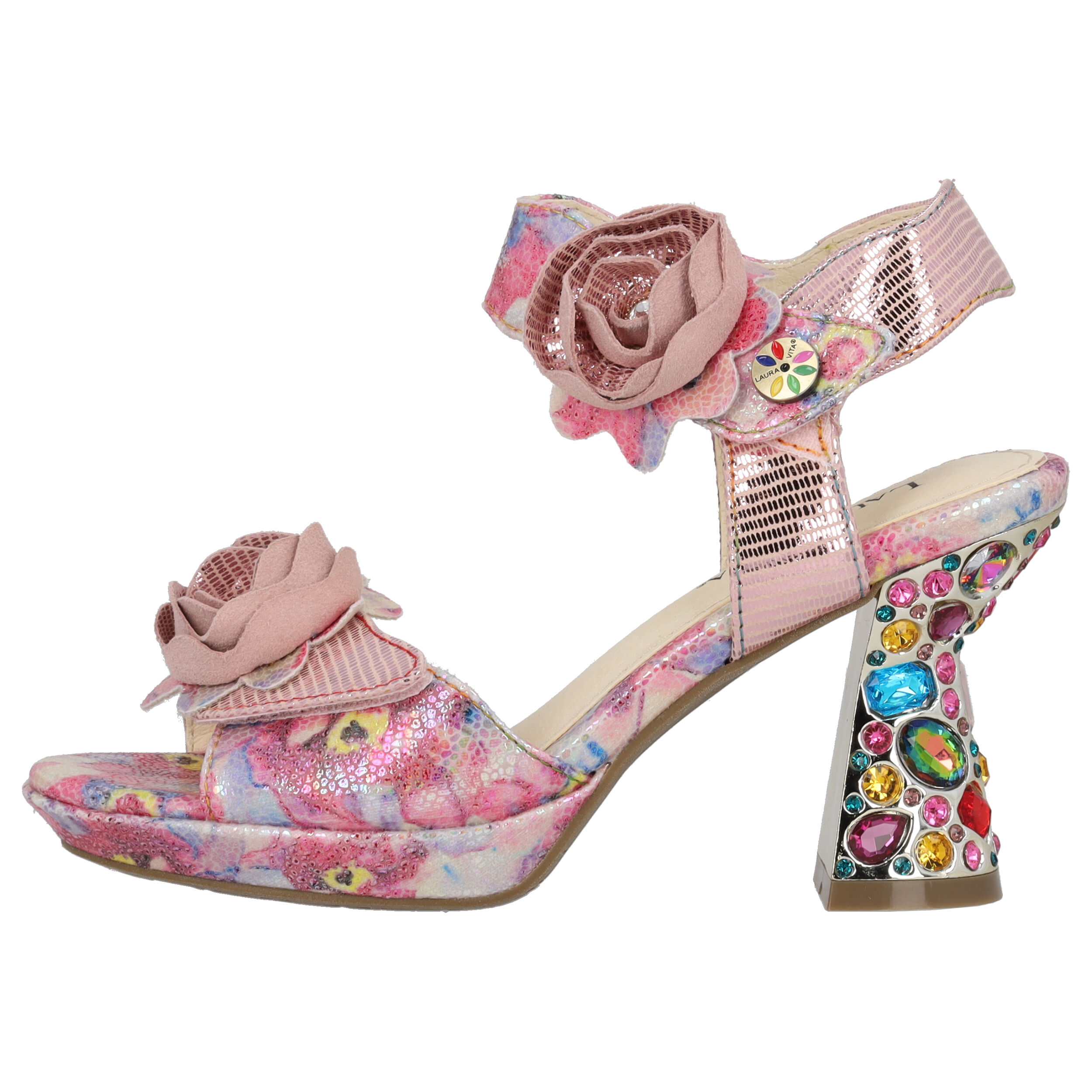 Laura Vita Hicao 624, Plateau-Sandaletten, Damen, Rosa