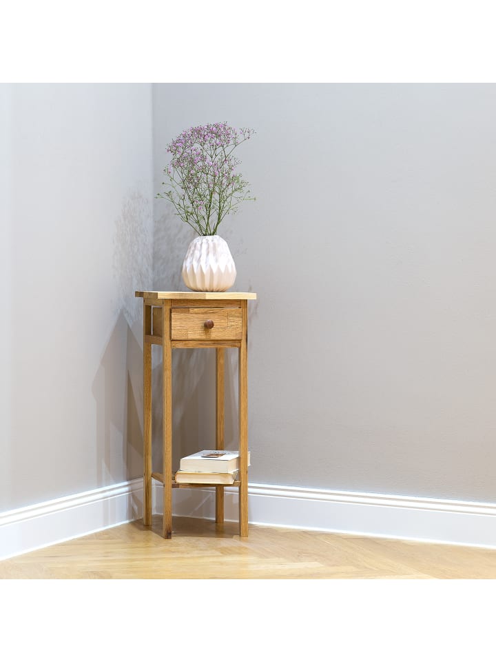 relaxdays Telefontisch in Natur - (B)25 x (H)60 x (T)25 cm günstig kaufen onesize