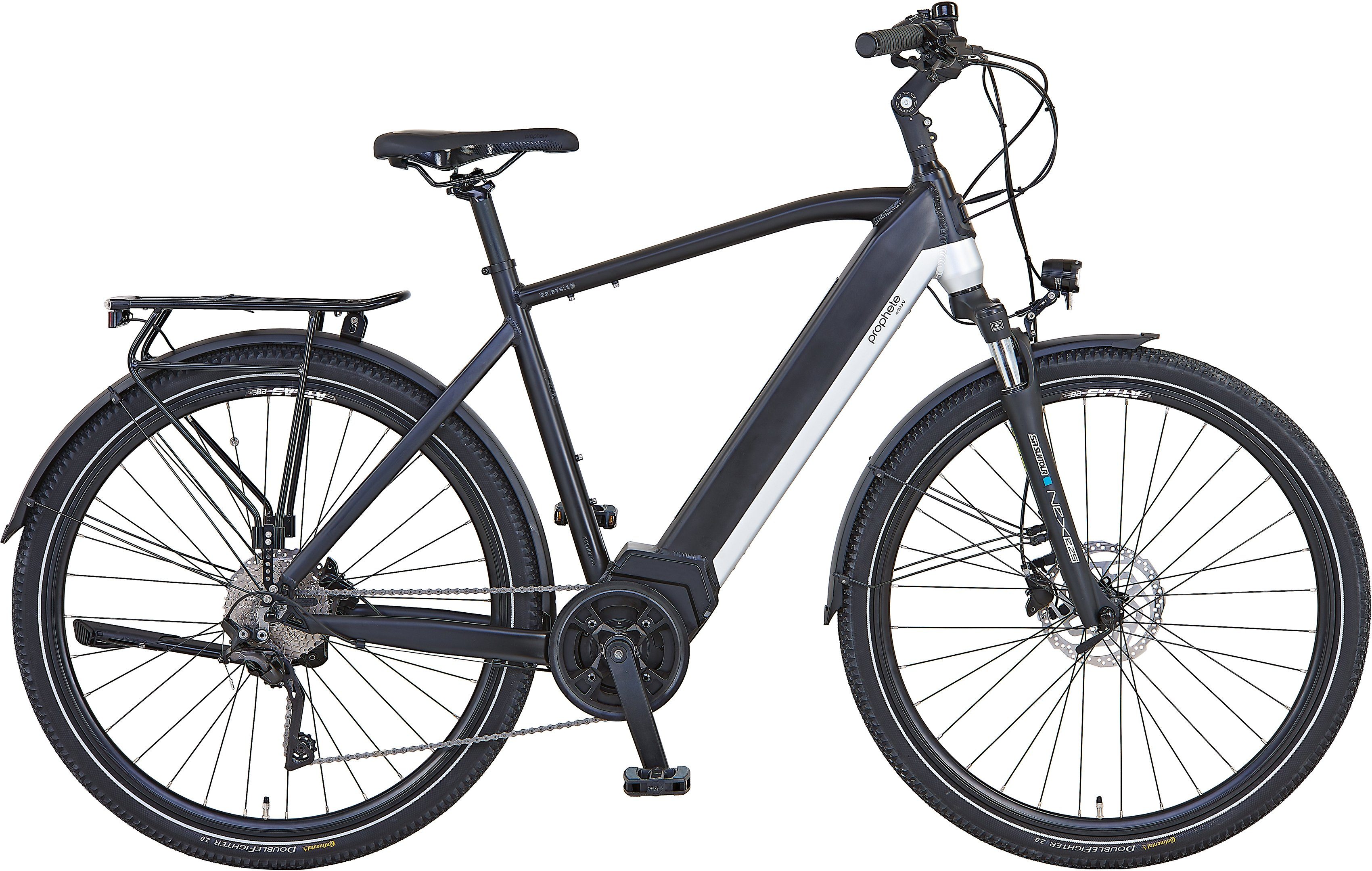 Prophete E-Bike eSUV 22.ETS.15, 10 Gang Shimano Deore Xt Schaltwerk, Kettenschaltung, Mittelmotor, 576 Wh Akku