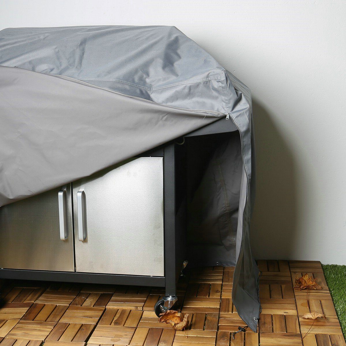 Zoomyo Gartenmöbel-Schutzhülle Gewebeschutzhülle für Gartentische, Gasgrill, nutzbar als Wetterschutz, Größe: ca. 120 x 75 x 100 cm