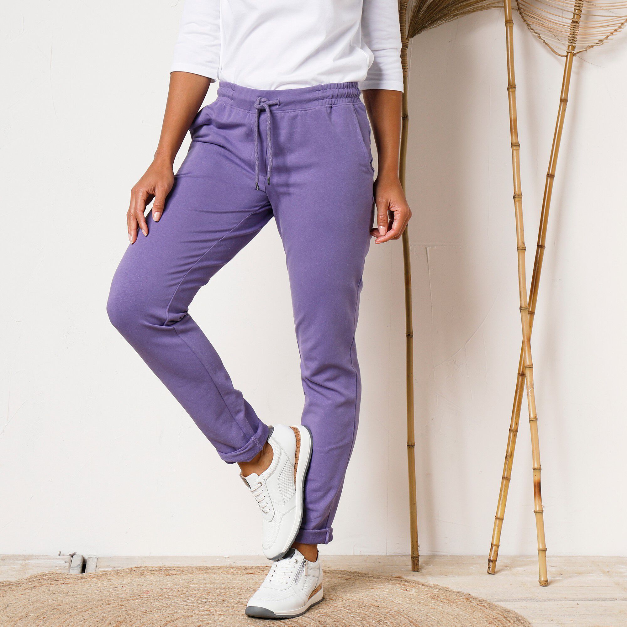 Pantalon jogpant ceinture élastiquée molleton