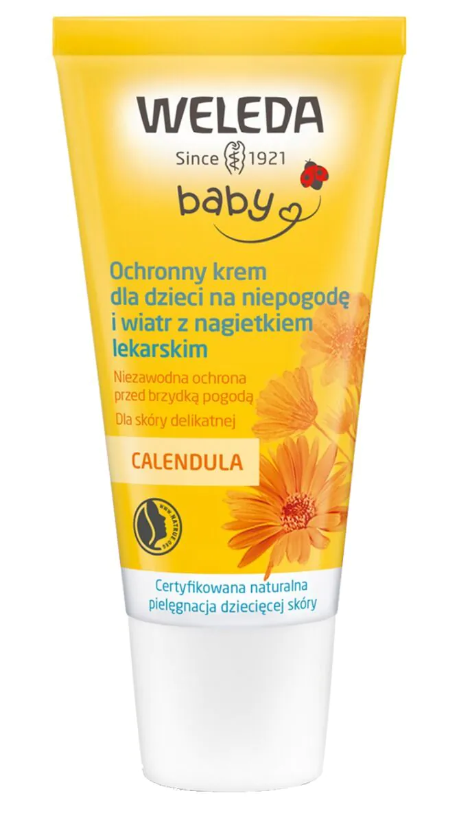 Weleda apsauginis medetkų kremas vaikams nuo blogo oro ir vėjo su medetkomis