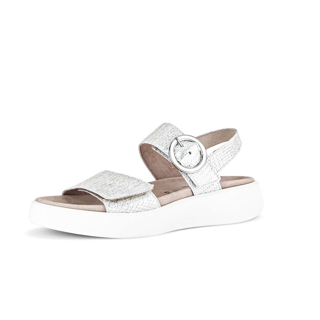 Gabor comfort Plateau Sandale silber
