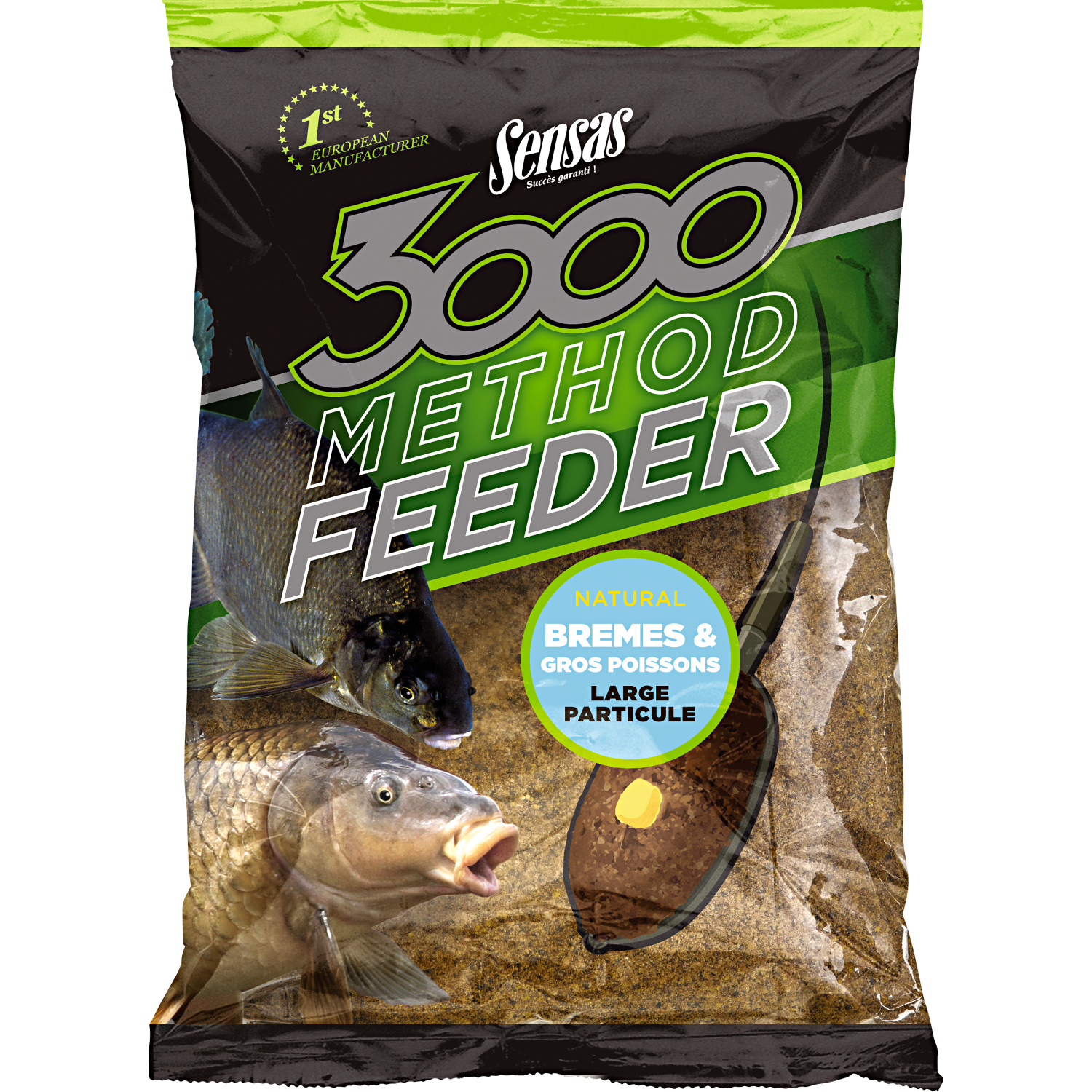 Sensas Friedfischfutter3000 Method (Brassen/Grosse Fische)