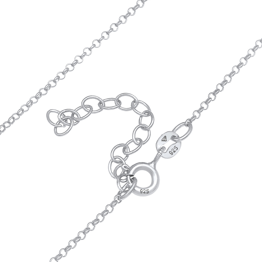 Elli Elli Collier Pendentif cube Choker pour dames Geo Look Trend Blogger en argent st collier