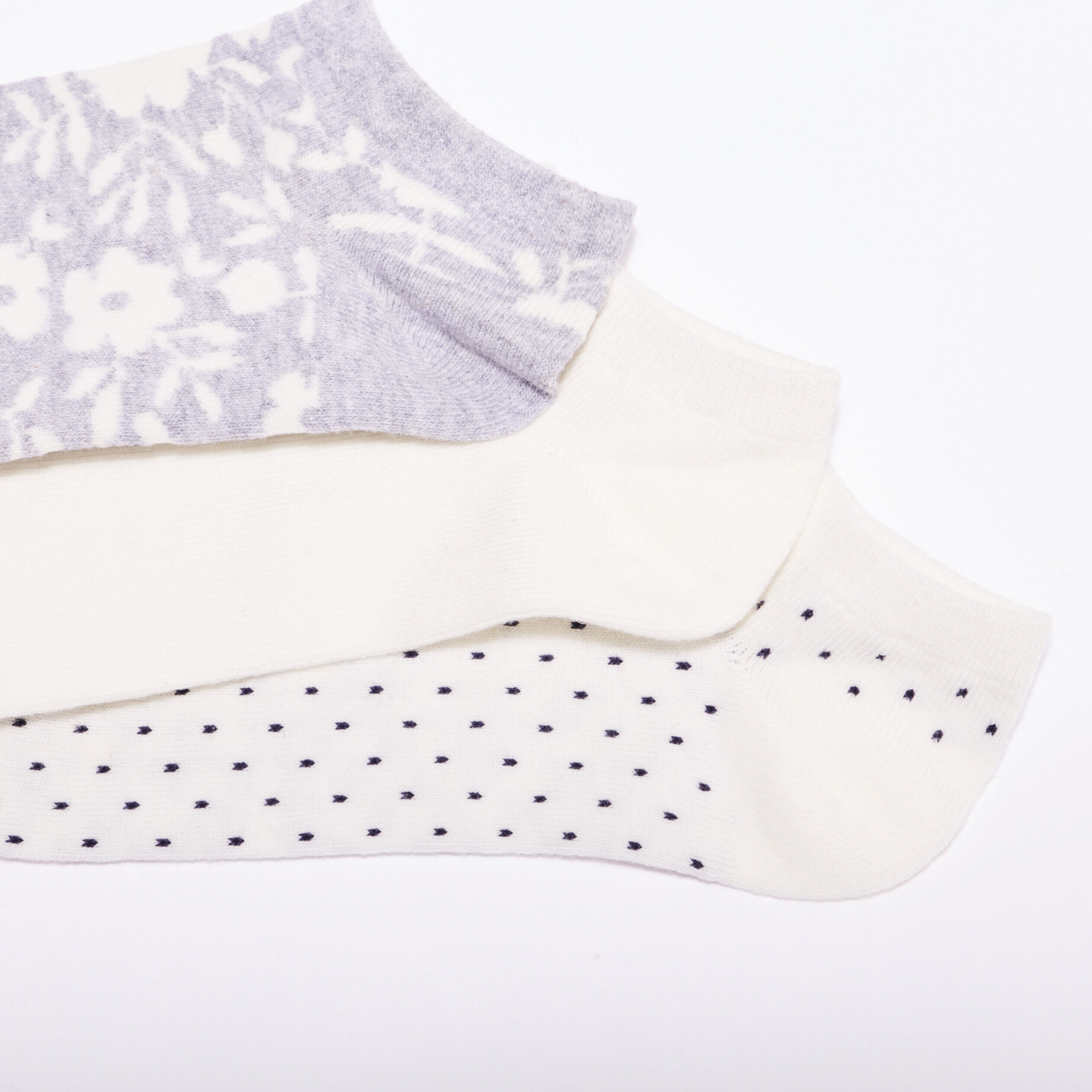 Lot 3 paires chaussettes gris clair femme | Cache Cache