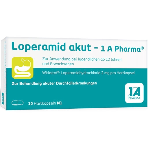 LOPERAMID akut-1A Pharma Hartkapseln  10 St  Hartkapseln