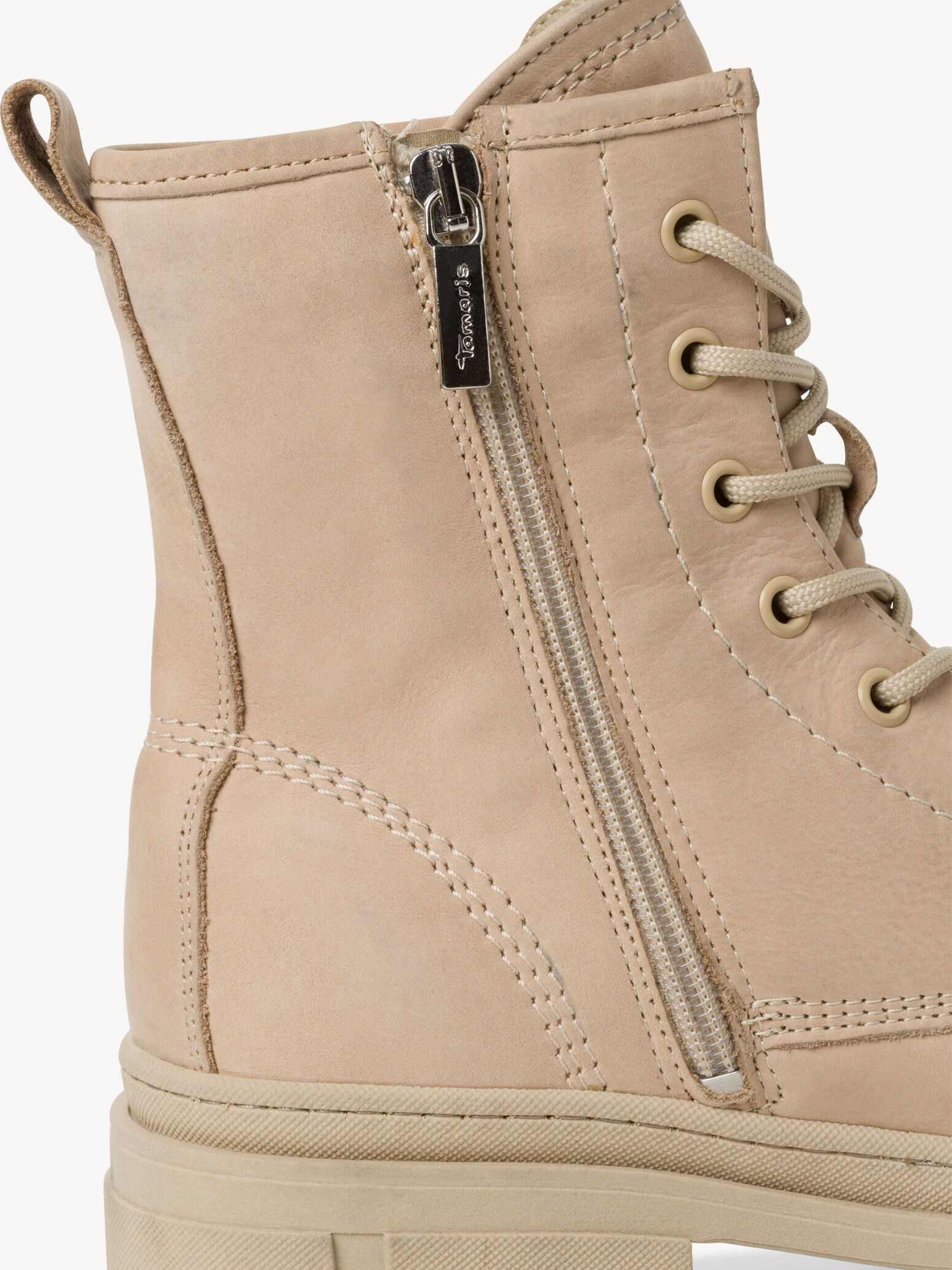 Bottine en cuir - marron