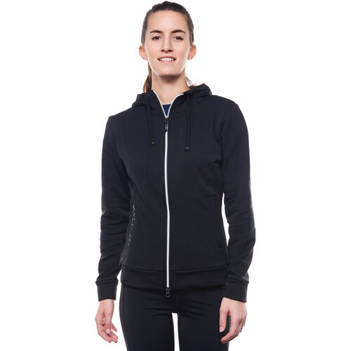 DAMEN SWEATSHIRT SKILETICS HOODY JACKET BLACK