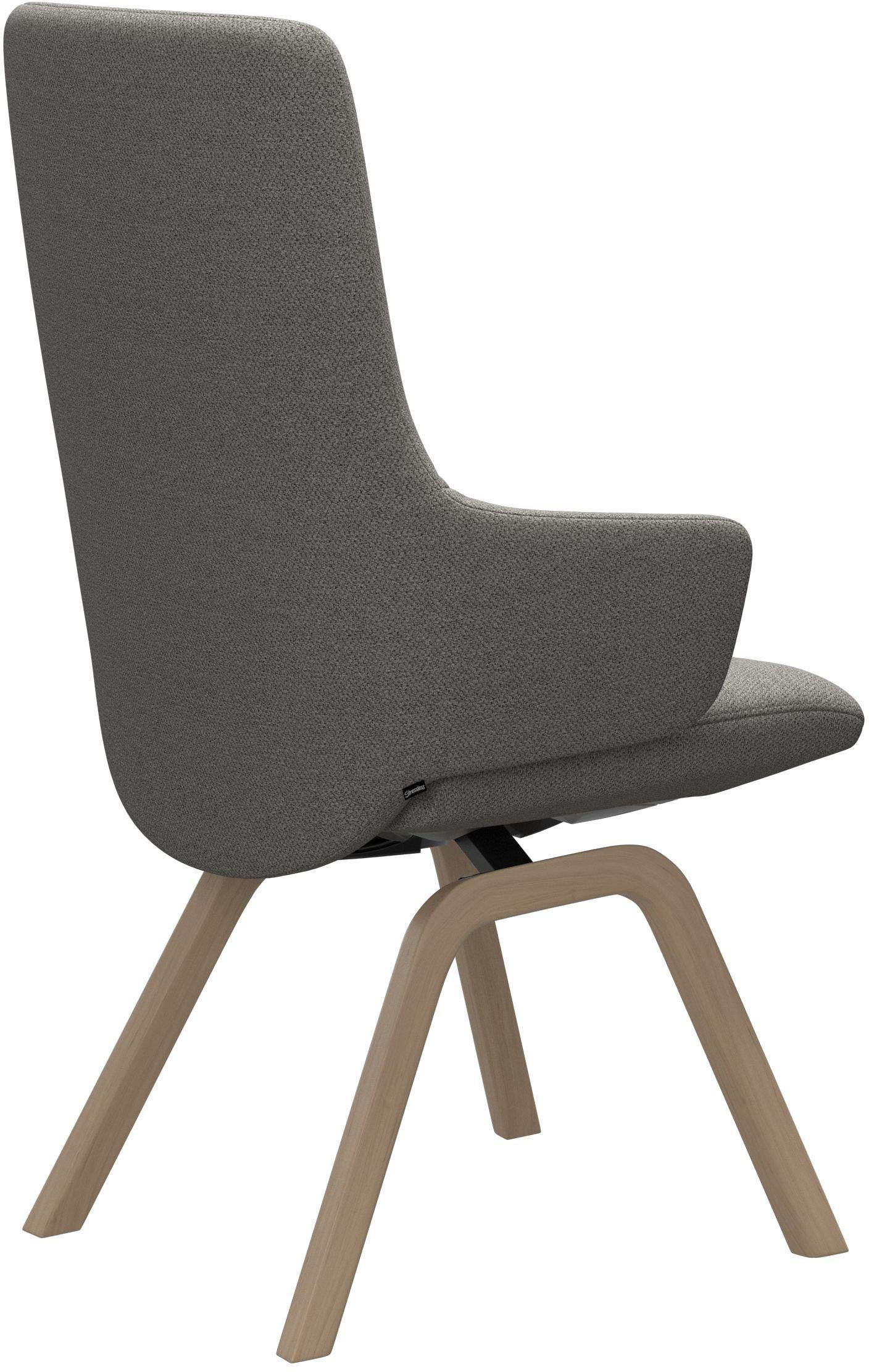 Stressless® Polsterstuhl Laurel, High Back mit Armlehne, Größe L, mit schräggestellten Beinen in Eiche