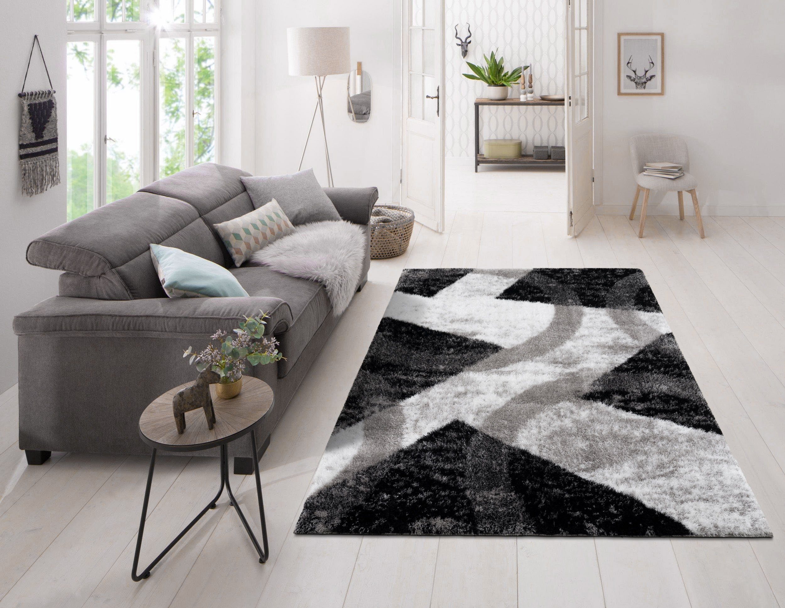 Hochflor-Teppich Paola, Guido Maria Kretschmer Home&Living, rechteckig, Höhe: 43 mm, Teppich Hochflor, besonders weich, gewebt, weicher Flor