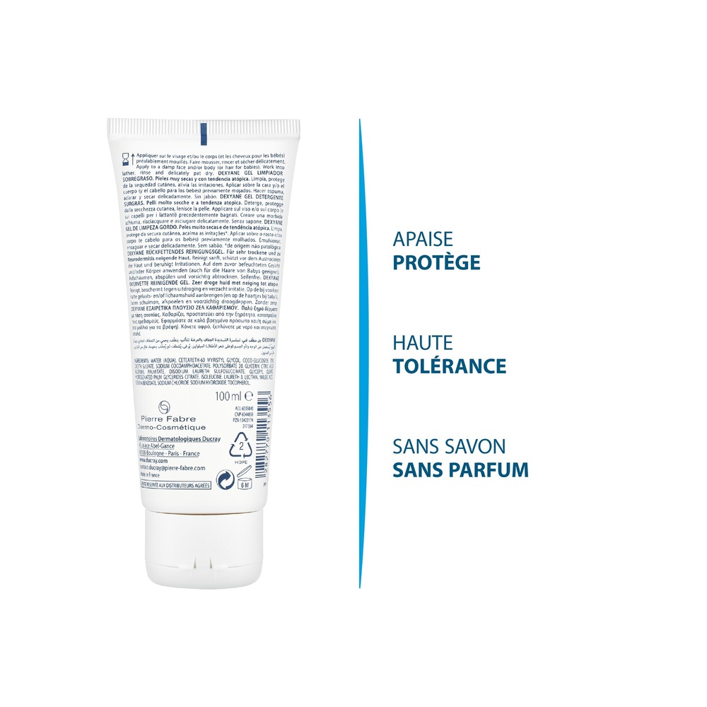 Ducray Dexyane Gel nettoyant  100 ml Gel nettoyant