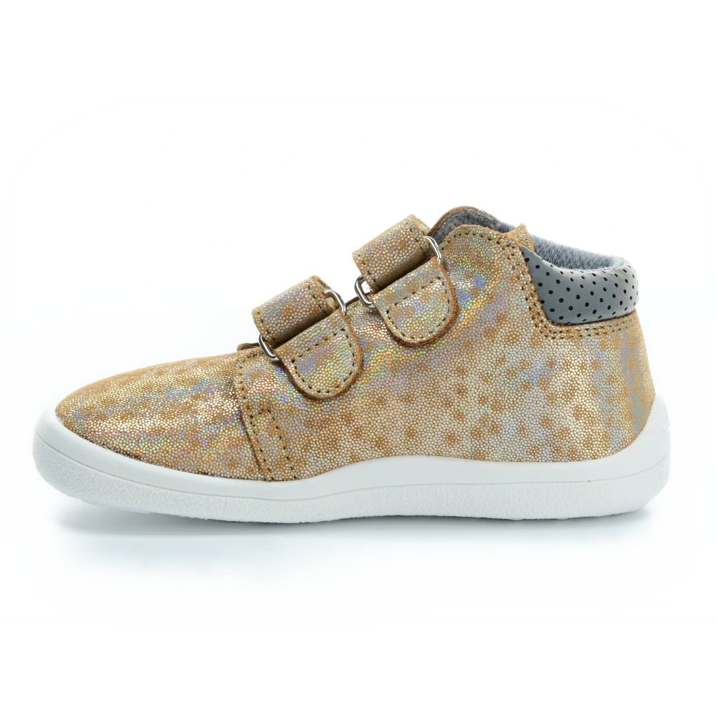 Beda Bella mit Membran (BF 0001/W/M/2) goldene Barfuß-Stiefeletten