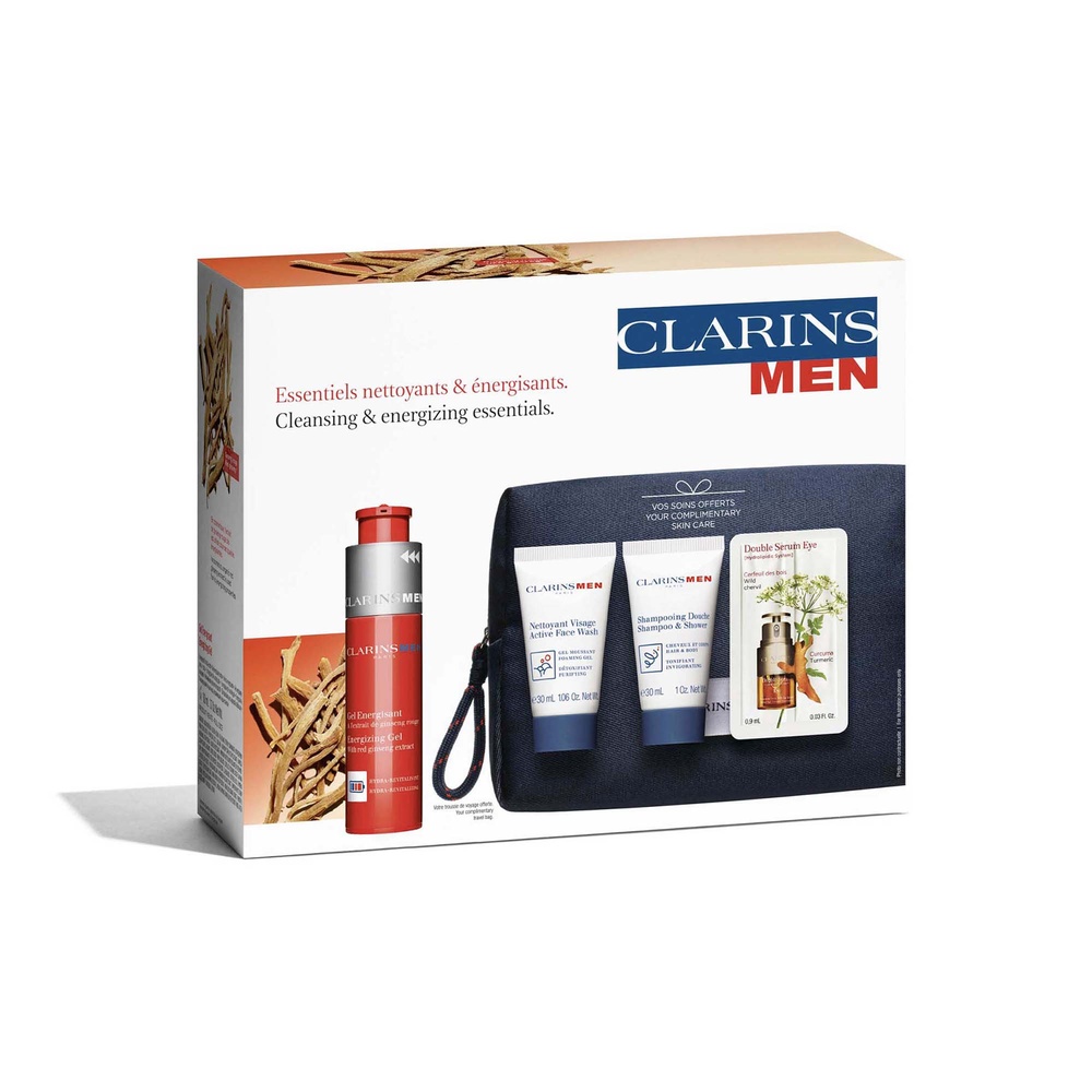 Clarins Coffret ClarinsMen Energisant Essentiels nettoyants & énergisants. Coffret
