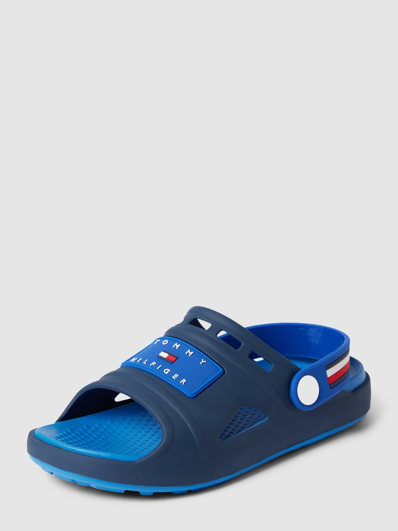 Sandale mit Riemen Modell 'Stripes' in marineblau