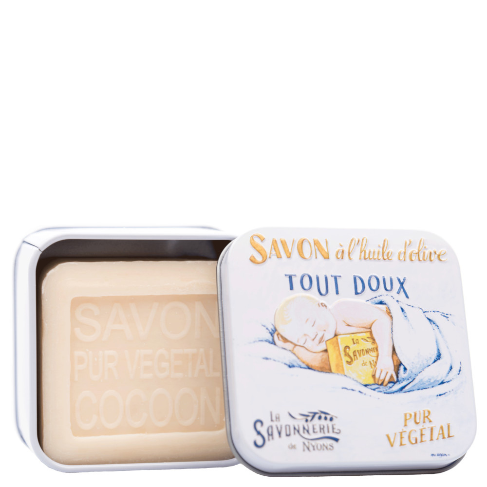La savonnerie de nyons Savon 100g Cocoon et Boîte Métal Douceur Savon