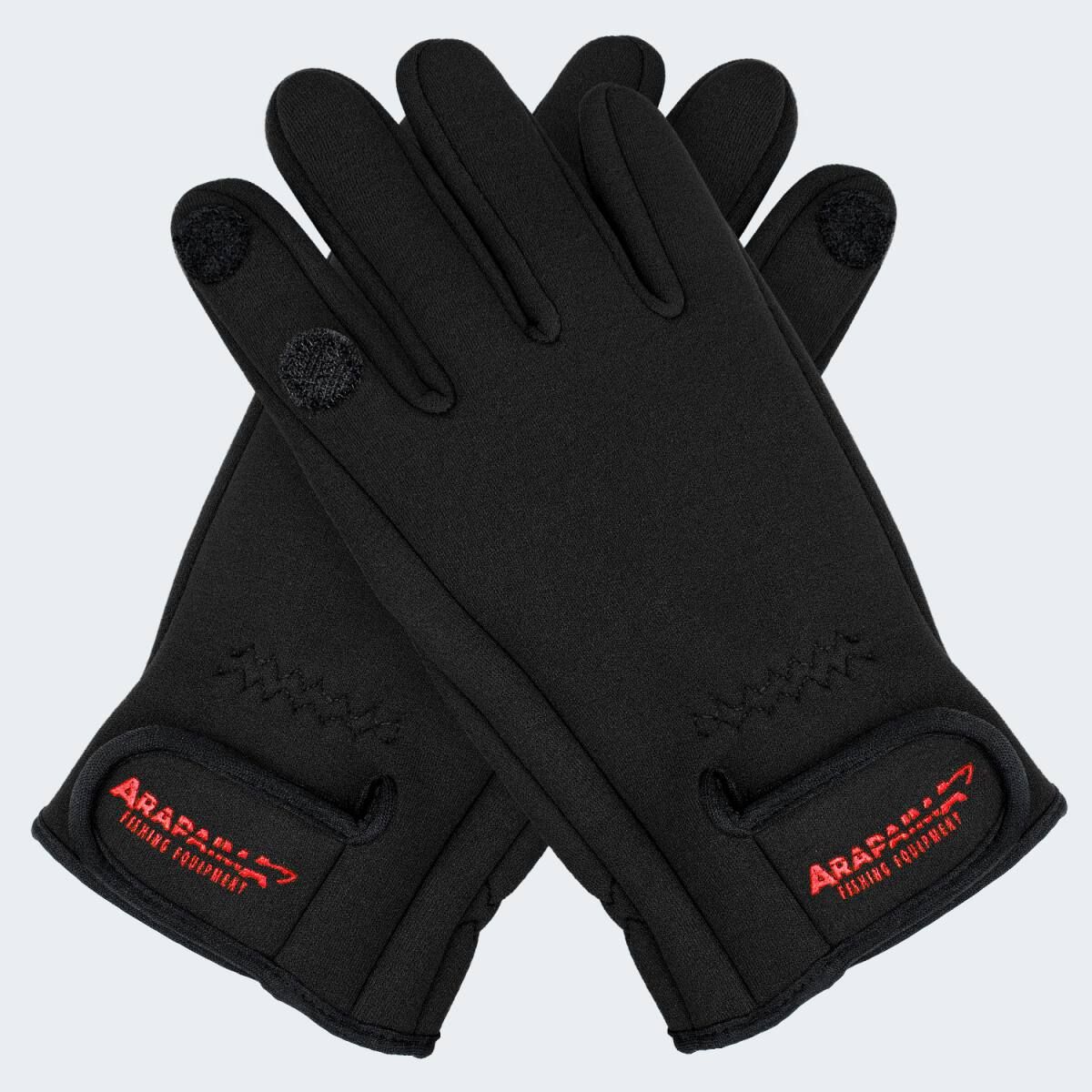 Arapaima Fishing Equipment Black Neopren Angelhandschuhe