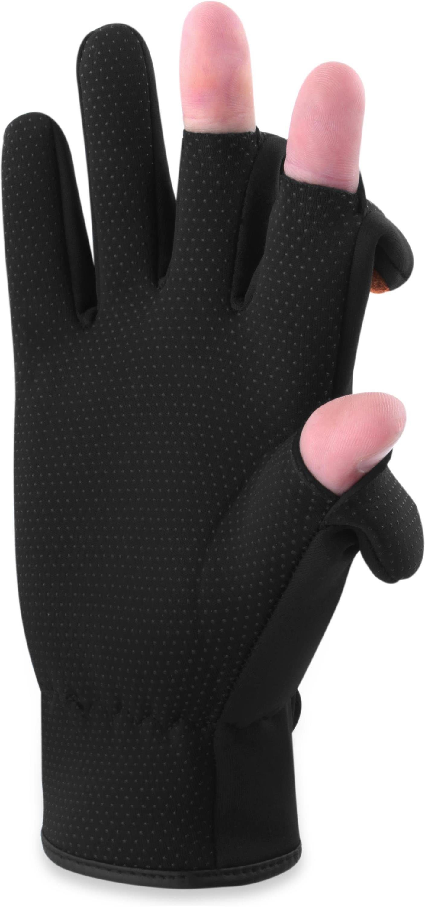 normani Angelhandschuhe Anglerhandschuhe Tarpune Wasserdichte und Winddichte Angel Handschuhe Winterhandschuhe aus Neopren mit klappbaren Fingerkuppen und gummierter Handinnenfläche