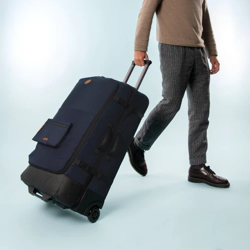 Reykjavik navy blue 2-wheel soft suitcase