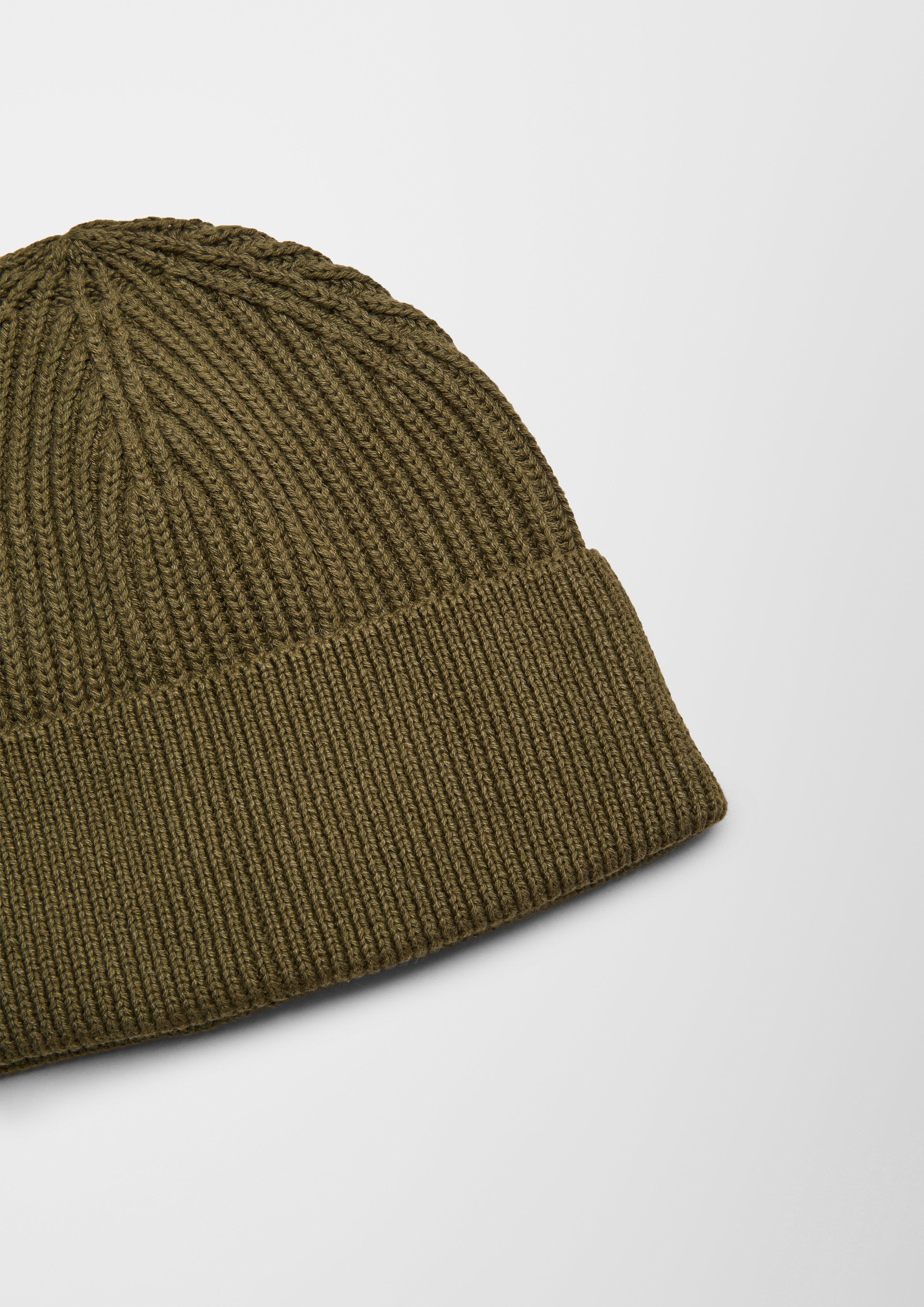 Strickmütze mit Rippblende  2119581-7845