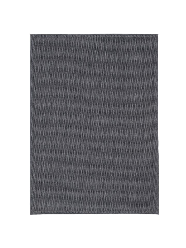Pergamon In & Outdoor Teppich Marbella Bordüre in Antraciet günstig kaufen