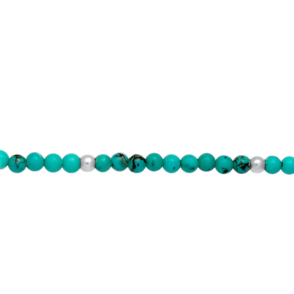 Nenalina Nenalina Collier Howlith Balls Turquoise Boho en argent sterling 925 collier
