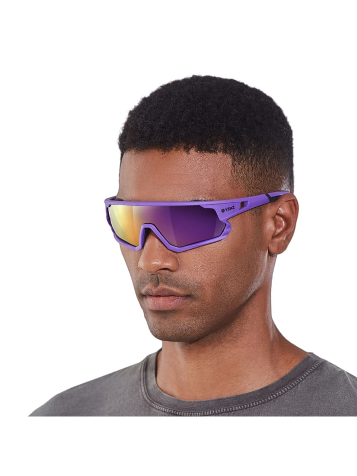 YEAZ SUNRISE Sport-Sonnenbrille Blue-Magenta/Purple in lila günstig kaufen onesize