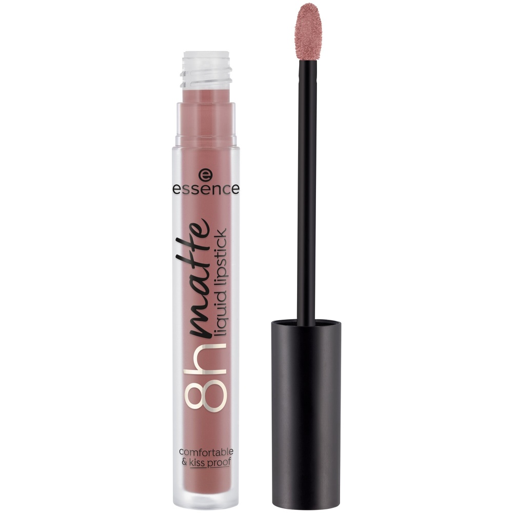essence 8h MATTE liquid lipstick rouge à lèvresliquide 02 Silky Hazelnut Rouge à Lèvres