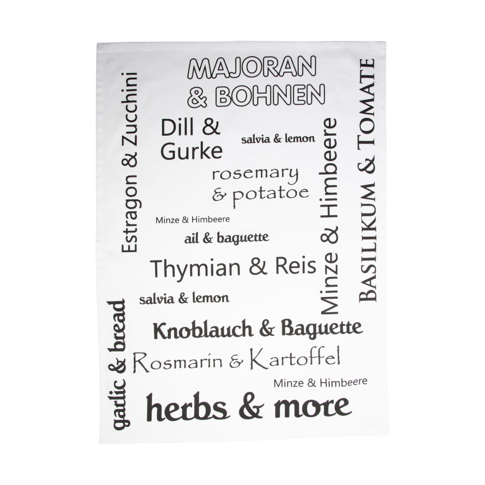 Geschirrtucher Herbs&more schwarz