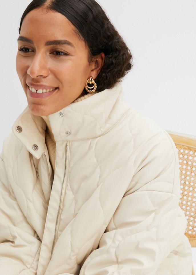 Steppjacke aus Lederimitat