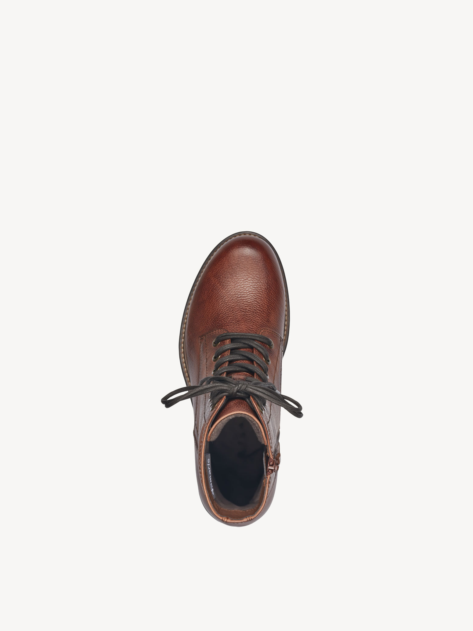 Bottine en cuir - marron