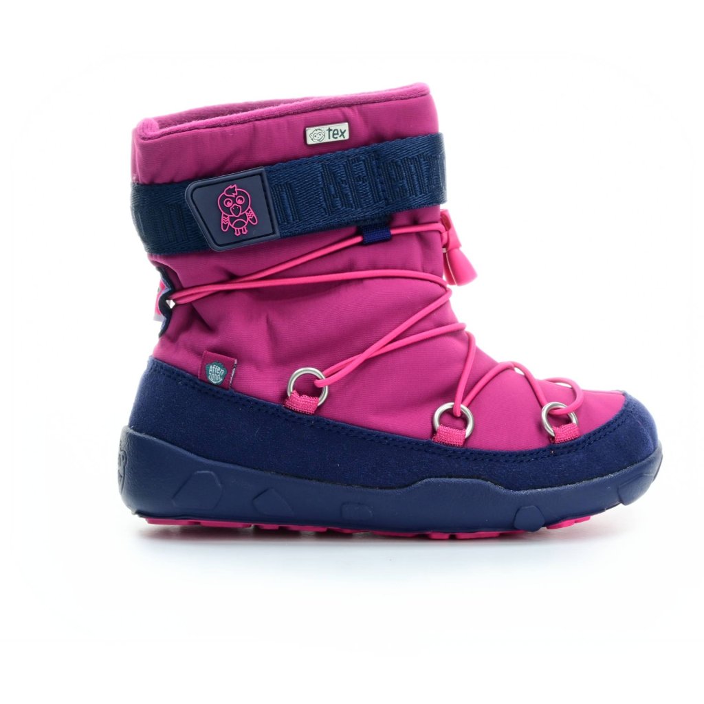 Affenzahn Schneestiefel Vegan Snowy Flamingo Pink Winterbarfußschuhe