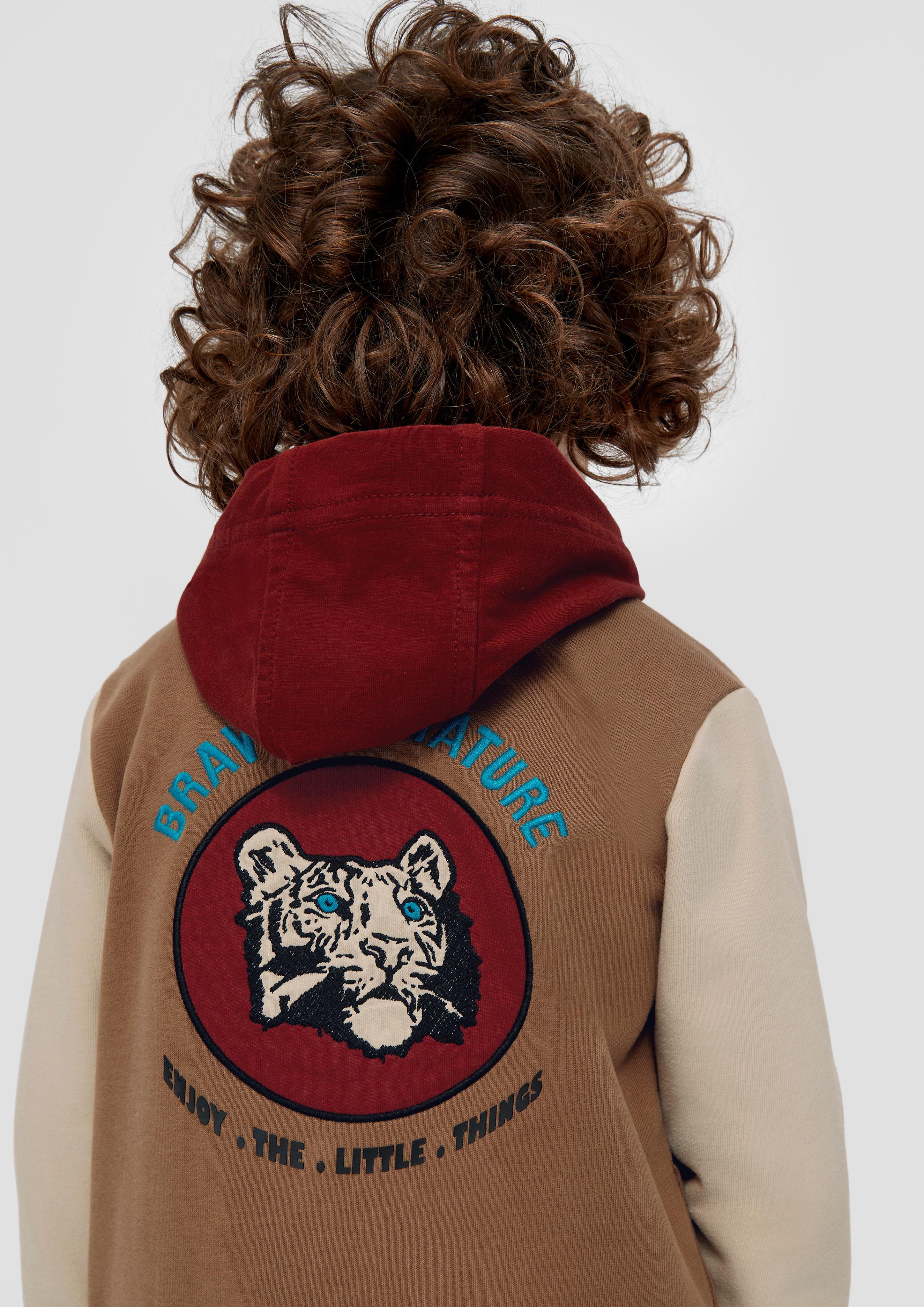 Sweatshirtjacke im College-Style  2134181-8480